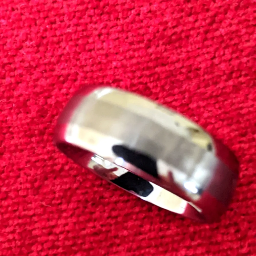 COBALT WHITE METAL UNIQUE WEDDING BAND